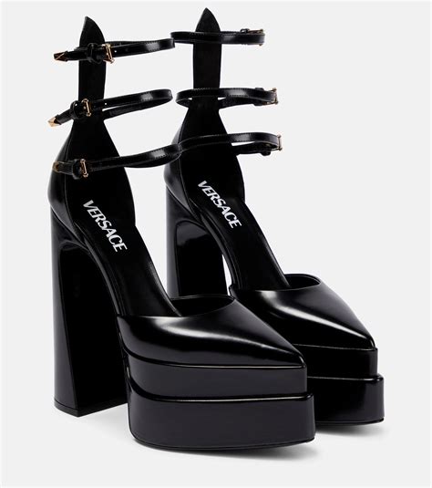 versace pointed platform heels.